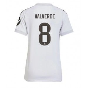 Real Madrid Federico Valverde #8 Jalkapallovaatteet Naisten Kotipaita 2025-26 Lyhythihainen